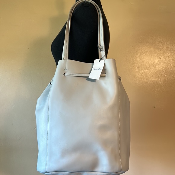 Steven Alan Large Grey Tote Bag with Wristlet & Dustbag - Picture 3 of 15